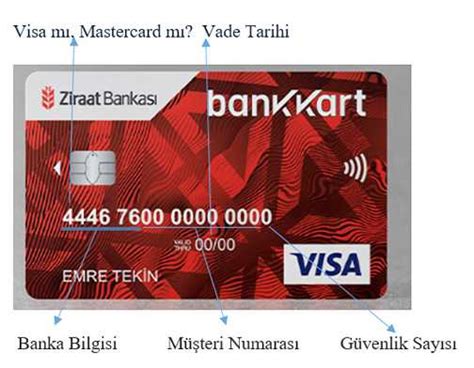 Kredi kartı numarası nerede yazar